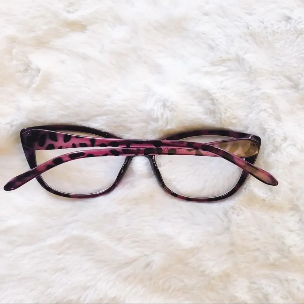 Bailey Purple Cat Eye Bi-Focal Reader Glasses - Picture 9 of 11